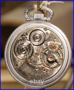 1907 Waltham Railroad Grade 845 Antique Pocket Watch 21J, Size 18s Case, NICE