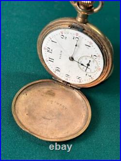 1908-09 Elgin Grade 286 6S Model 2 -7 Jewels Hunter Case Pocket Watch-SOLD AS IS