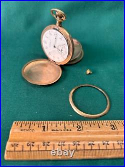 1908-09 Elgin Grade 286 6S Model 2 -7 Jewels Hunter Case Pocket Watch-SOLD AS IS