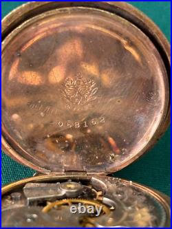 1908-09 Elgin Grade 286 6S Model 2 -7 Jewels Hunter Case Pocket Watch-SOLD AS IS