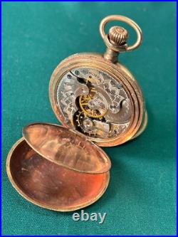 1908-09 Elgin Grade 286 6S Model 2 -7 Jewels Hunter Case Pocket Watch-SOLD AS IS