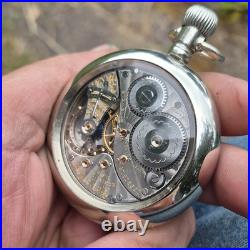 1908 Elgin Father Time 18S 21 Jewels Railroad Display Case Pocket Watch