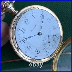 1908 Waltham Grade 625 16S 17 Jewels Pocket Watch Serviced 25 Years GF Case