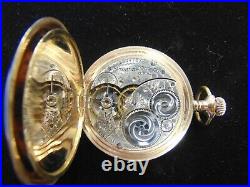 1909 Elgin Pocket Watch Size12 Grade301 7 Jewels Gold Filled Case Runs