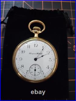 1909 Hampden Grade 109 Model 4 Pocket Watch 16s 15 Jewels Dueber Exchange Case