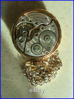 1910 Hamilton 992 16S 21J Montgomery Dial Railroad Pocket Watch Salesman Case