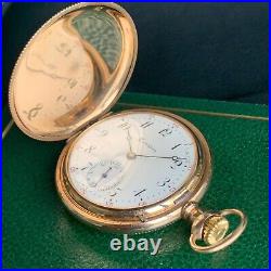 1910 Hamilton Grade 975 16S 17 Jewels Hunter Case Gold Filled Pocket Watch