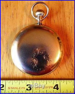 1910 South Bend Studebaker Pocket Watch, 21 J. Fahy's 14k Gold-filled Case