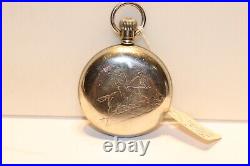 1910 Silveroid Hamilton Pocket Watch gr 924 18s 17j Horse Case