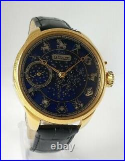 1910's Vintage Watch Zodiac, 24K Gold plated Case &Le Coultre pocket movement