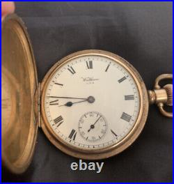1910s Waltham Pocket Watch In Star Dennison 10k Gold Case WORKING