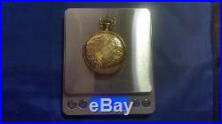 1911 Antique Elgin 17j 16s Pocket Watch 14K Gold Case