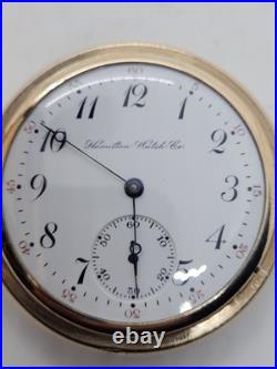 1911 HAMILTON Ornate Gold G. F. Gents 17J Full Hunter Pocket Watch, Super Clean