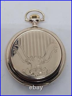 1911 HAMILTON Ornate Gold G. F. Gents 17J Full Hunter Pocket Watch, Super Clean
