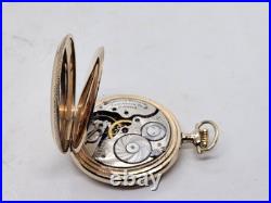 1911 HAMILTON Ornate Gold G. F. Gents 17J Full Hunter Pocket Watch, Super Clean