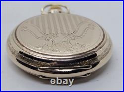 1911 HAMILTON Ornate Gold G. F. Gents 17J Full Hunter Pocket Watch, Super Clean