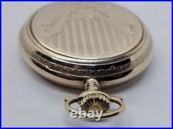 1911 HAMILTON Ornate Gold G. F. Gents 17J Full Hunter Pocket Watch, Super Clean