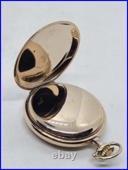 1911 HAMILTON Ornate Gold G. F. Gents 17J Full Hunter Pocket Watch, Super Clean