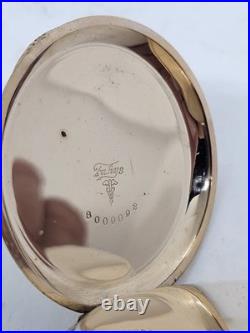 1911 HAMILTON Ornate Gold G. F. Gents 17J Full Hunter Pocket Watch, Super Clean