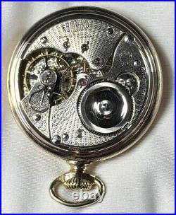 1911 Illinois Sangamo 16s 21j Mod 5 RG Pocket Watch Illinois Dial Dueber GF Case