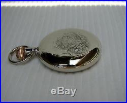 1911 OMEGA Pocket Watch MINT DIAL in ORIGINAL TRAIN ENGRAVED LIFT CASE 16s Run