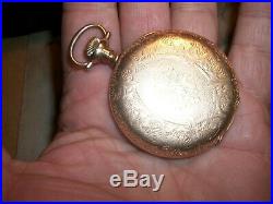 1911-Sz. 16 Hamilton Pocket Watch /17 Jewels/25 Year GF Hunter's Crescent Case