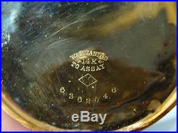 1912 -16s Elgin 4 Tone 14k Solid Gold Hunter Case Pocket Watch & Elgin Wood Case