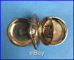 1912 Elgin 0's, 15j, GF Case Fancy Dial Hunter Pocket Watch (RUNNING) NR! NICE