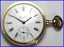 1912 Hamilton 975 16s 17j Lever-Set Pocket Watch with Gold Filled Case Runs