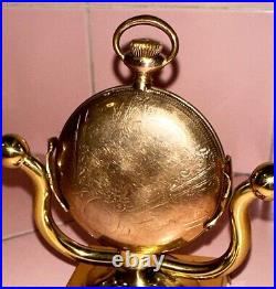 1912 Hamilton Pocket Watch Stand 17 Jewels #944077 Philadelphia Case Gold Filled