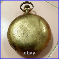 1912 Hamilton Pocket Watch Stand 17 Jewels #944077 Philadelphia Case Gold Filled