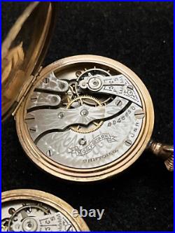 1912 Hampden Molly Stark Deuber GF Case Pocket Watch 3/0s 7j Lot of 2