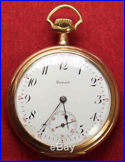 1912 Howard Series 7 12s 17j Pocket Watch Gold Filled OF Case Running