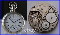 1912 Omega POCKET WATCH 19''' 18s Canadian Private Label 7J Serviced Nickel case