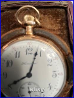 1913 HAMILTON OPEN FACE POCKET WATCH, Grade #914 in ORIGINAL Case