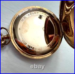 1913 HAMILTON OPEN FACE POCKET WATCH, Grade #914 in ORIGINAL Case