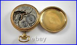 1913 Illinois Railroad A. Lincoln 16s 21J OF Pocket Watch Fortune GF Case lot. Fb