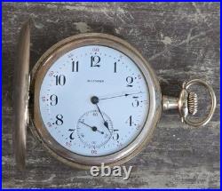 1914, Illinois Size 12, Full Hunter, Tri Color Pocket Watch. FREE SHIPPING