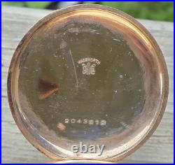 1914, Illinois Size 12, Full Hunter, Tri Color Pocket Watch. FREE SHIPPING