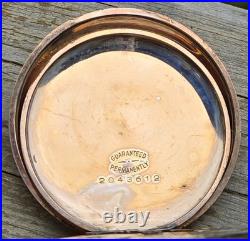 1914, Illinois Size 12, Full Hunter, Tri Color Pocket Watch. FREE SHIPPING
