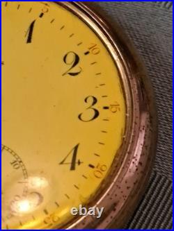 1914 Longines 16 Jewel Pocket Watch Gold Filled Case