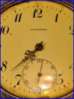 1914 Longines 16 Jewel Pocket Watch Gold Filled Case