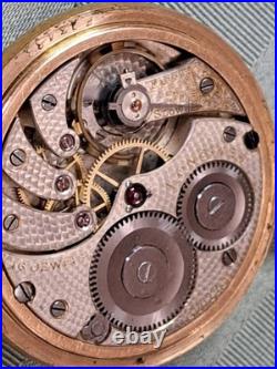 1914 Longines 16 Jewel Pocket Watch Gold Filled Case