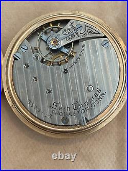 1914 Seth Thomas Illinois Gold Filled Watch Case Pocket Watch 18s Grade 36