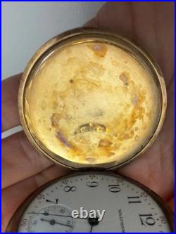 1914 Waltham Grade 620 POCKET WATCH Gold Filled Hunter Case, chain, knife