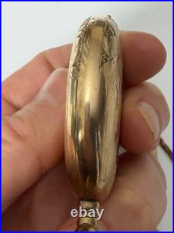 1914 Waltham Grade 620 POCKET WATCH Gold Filled Hunter Case, chain, knife