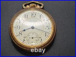 1915 10kt GF Star Case Waltham 1908 645 21j Pocket Watch Not Working
