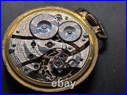 1915 10kt GF Star Case Waltham 1908 645 21j Pocket Watch Not Working