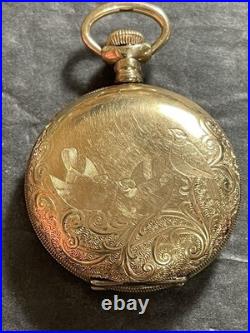 1915 Elgin GF Pocket Watch Grade 286 Model 2 6s 7j Runs Keeps Time Needs Work