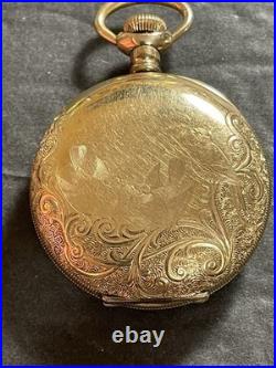 1915 Elgin GF Pocket Watch Grade 286 Model 2 6s 7j Runs Keeps Time Needs Work